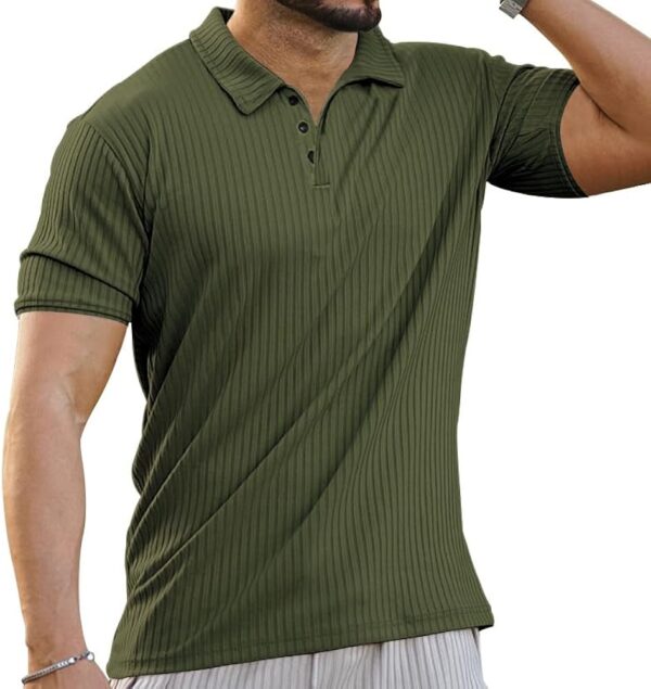 Men's Green & Black T-Shirt | Short Sleeve | Comfortable | Casual